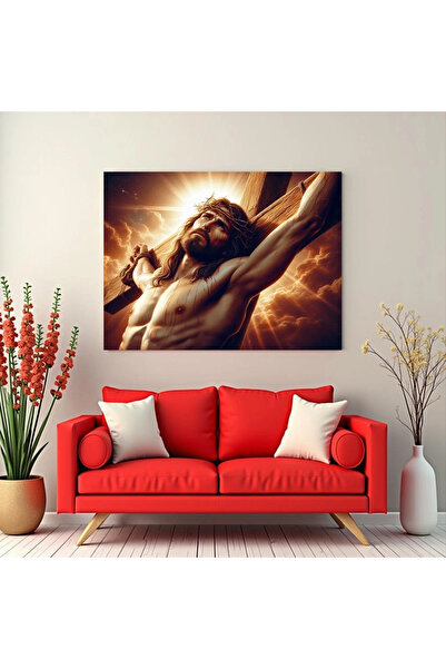 Printees Tablou Isus pe Cruce - Canvas pe șasiu - 40x30 cm