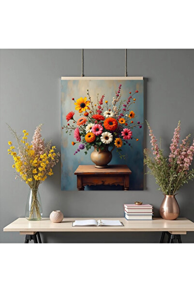 Printees Painting - Flowers in a vase - Still life