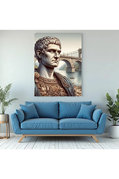 Printees Tablou - Împăratul Traian la Drobeta - Canvas pe șasiu