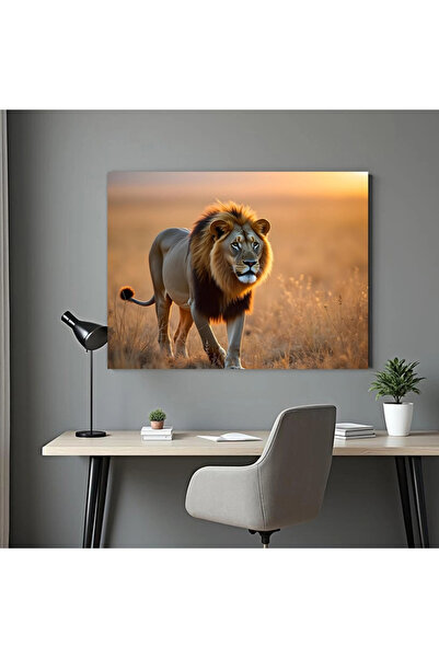 Printees Tablou - Leu - Canvas pe șasiu - 40x30 cm