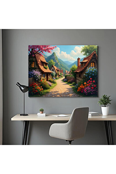 Printees Tablou - Satul din poveste - Canvas pe șasiu - 40x30 cm