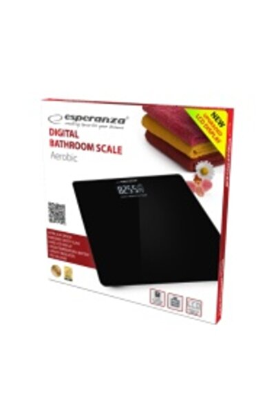 ESPERANZA AEROBIC Bathroom Scale Black EBS 002 K