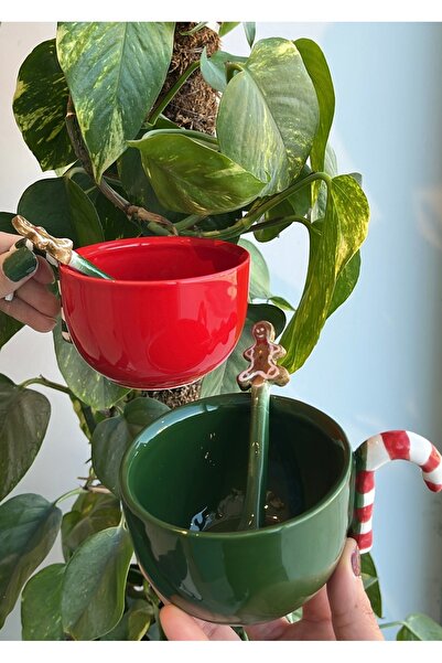visera Christmas Themed Gift Double Ceramic Mug Set