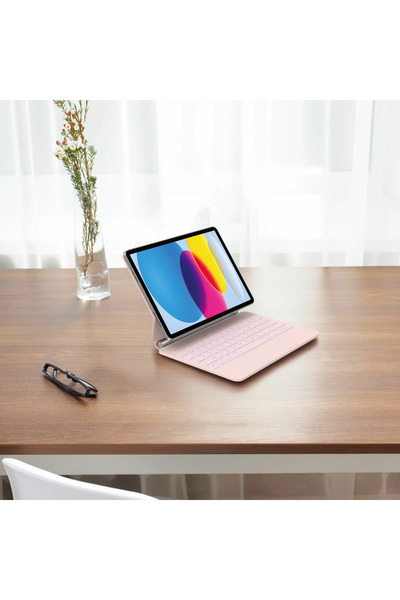 Green Lion حافظة لوحة المفاتيح السحرية اللاسلكية - وردي