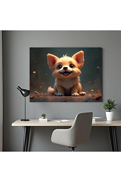 Printees Tablou - Cățel - Arta digitală - Canvas pe șasiu - 40x30 cm