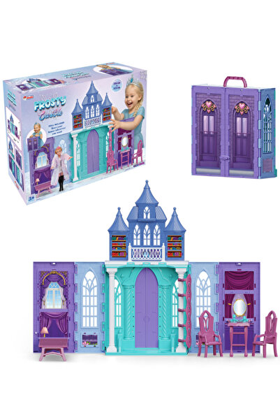 a v d a مجموعة ألعاب بيت الدمى على شكل قصر ملكة الجليد للفتيات