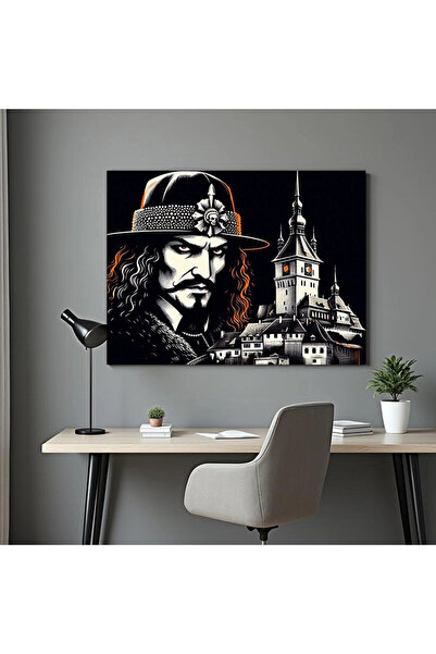 Printees Tablou - Dracula la Sighișoara - Canvas pe șasiu - 40x30 cm