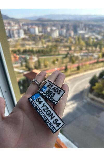 BytexStore KİŞİYE ÖZEL MOTOR VE ARABA PLAKA ANAHTARLIK - HEDİYE OTOMOBİL ANAH...
