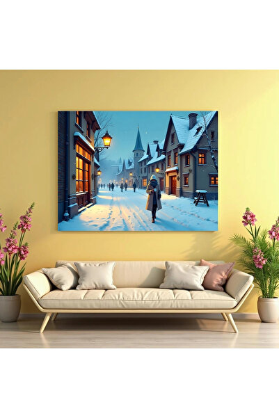 Printees Painting - Winter landscape