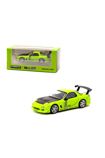 Tarmac Macheta auto Vertex Mazda Rx7 Fd3s, Verde/Negru, 1:64