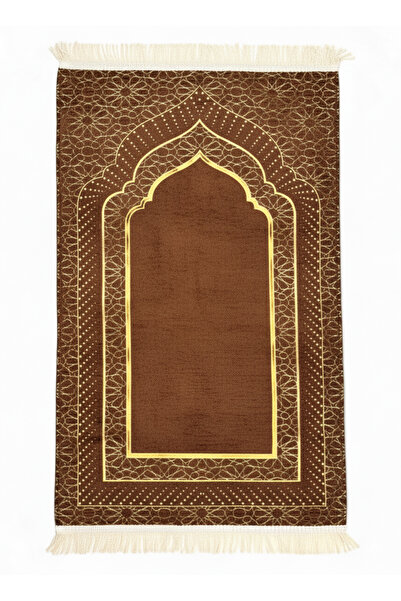 Öz Kadife Covor de rugăciune din chenilă căptușită cu model Mihrap – Textură ...
