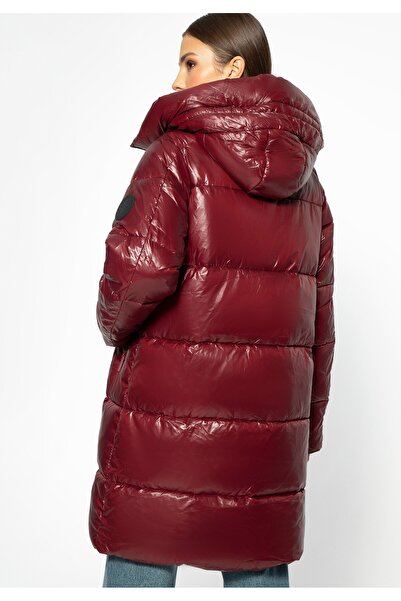 Wittchen Women's Oversized Quilted Coat Red Nylon