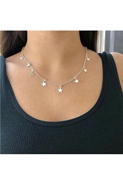 sleyshop Y2K Coquette Butterfly Multi Star Necklace