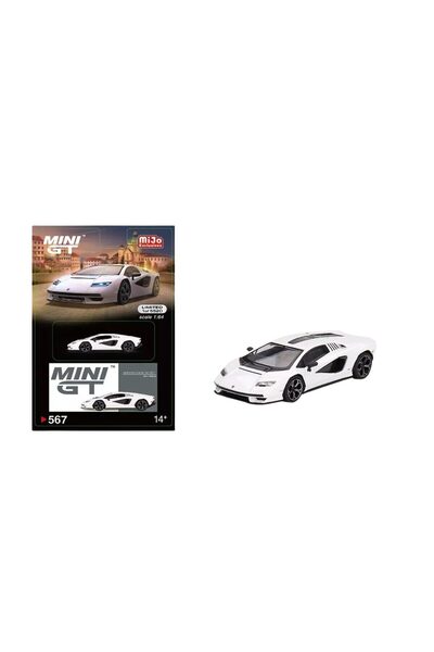 mini gt Macheta auto Lamborghini Countach Lpi800-4 Alb 1:64 Mgt567