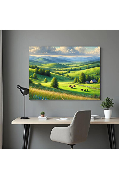 Printees Tablou - O vale frumoasă - Canvas pe șasiu