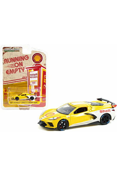 Greenlight Model car Chevrolet Corvette C8 Stingray Coupe Shell Oil 1:64