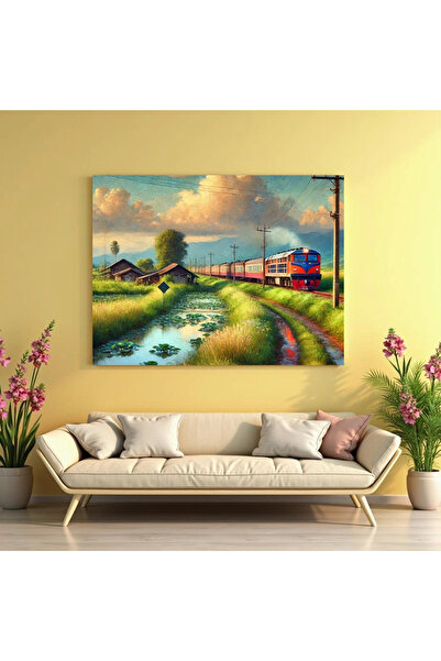 Printees Tablou - Tren lângă mlaștină