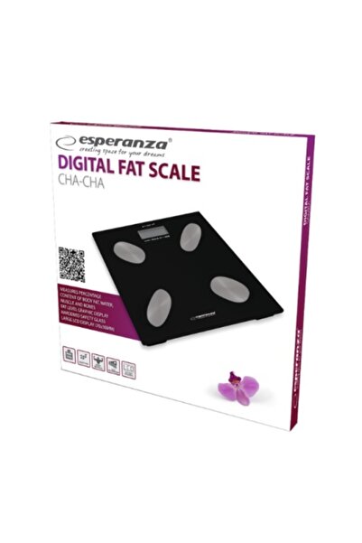 ESPERANZA CHA-CHA EBS_022_K Personal Body Analyzer Scale - Black