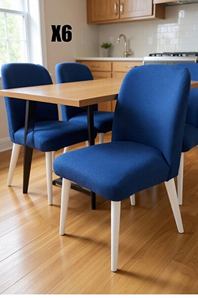 intil husă de scaun husă de scaun Material elastic flexibilă lavabilă 6 bucăți husă de scaun ovală