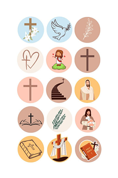 BK Design Hristiyan Temalı Telefon Laptop Notebook Tablet Defter Matara Stike...