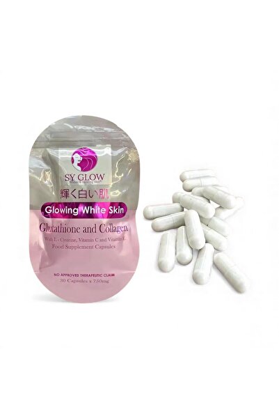 Sy Glow 30 كبسولة من الجلوتاثيون والكولاجين لبشرة بيضاء متوهجة