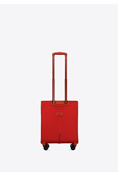 Wittchen Men's Small Soft Suitcase, Solid Color, Red Polyester