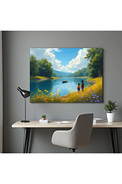 Printees Tablou - Barca pierdută - Canvas pe șasiu - 40x30 cm