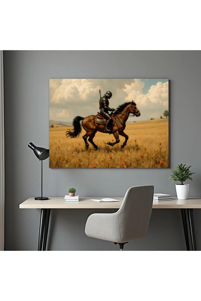 Printees Tablou - Cavaler călare - Canvas pe șasiu - 40x30 cm