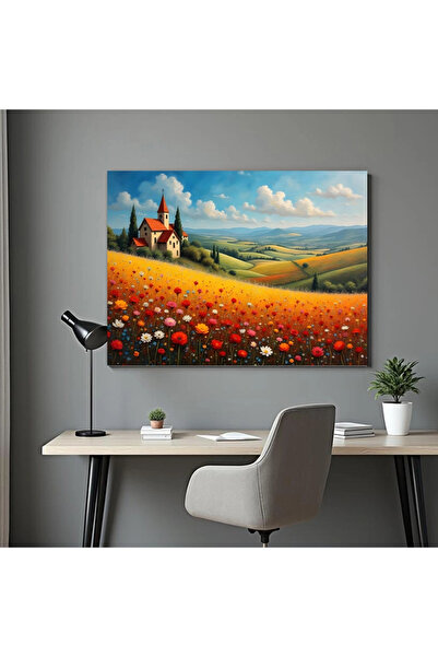 Printees Tablou - Câmp înflorit - Canvas pe șasiu - 40x30 cm