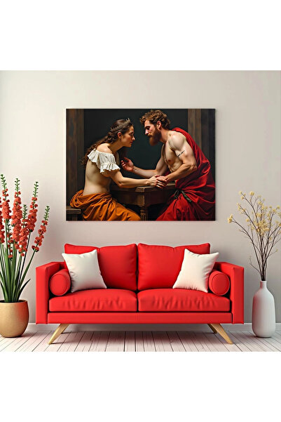 Printees Tablou - Discuții despre noi - Canvas pe șasiu - 40x30 cm