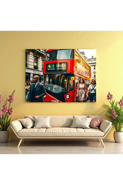 Printees Painting - Double-decker bus