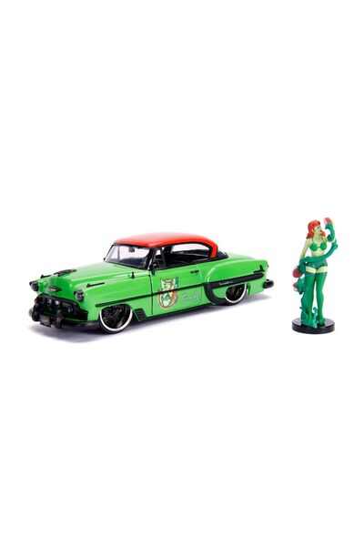 Jada Macheta auto Chevrolet Bel Air 1953 + Figurina Poison Ivy, 1:24