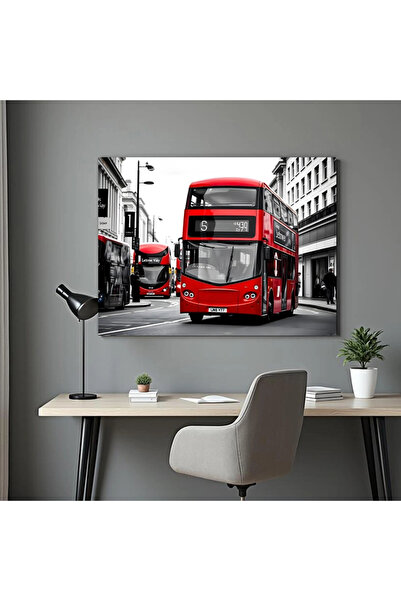 Printees Tablou - Autobuz londonez - Canvas pe șasiu - 40x30 cm