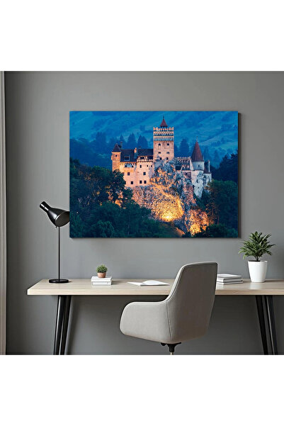 Printees Painting - Bran Castle - Canvas on frame