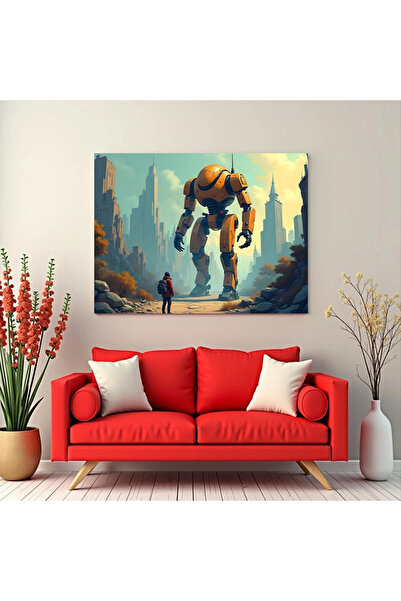 Printees Tablou - Păzitorul orașului - Canvas pe șasiu - 40x30 cm