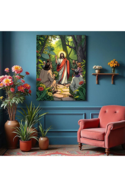Printees Tablou - Predica din grădină - Canvas pe șasiu - 40x30 cm