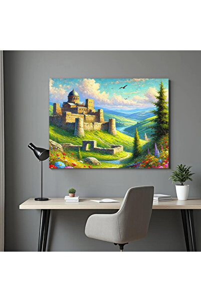 Printees Tablou - Vechea Cetete - Canvas pe șasiu