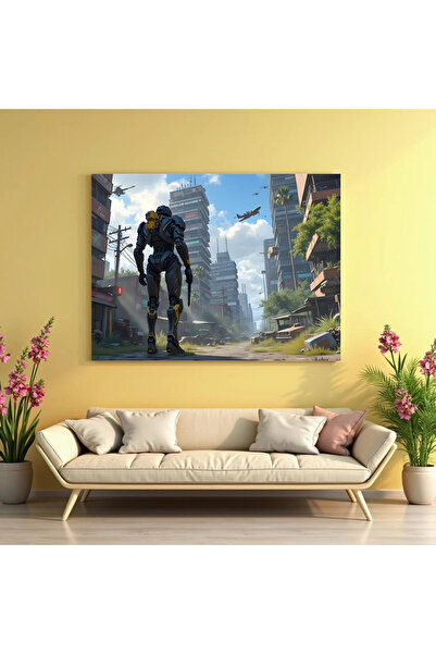 Printees Painting - City of the Future - Canvas on frame