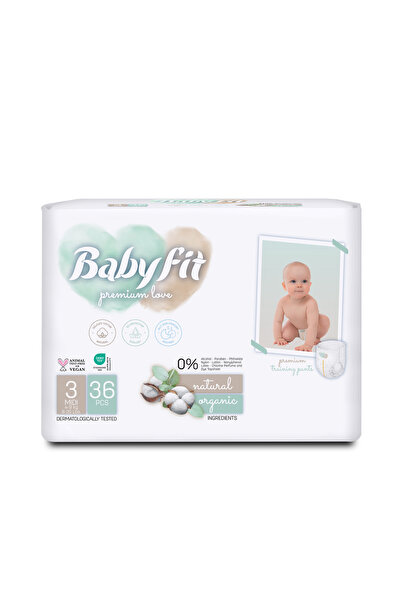 babyfit بنطال تدريب طبيعي خالٍ من الكحول من Baby Fit عبوة صديقة للبيئة مقاس 3...