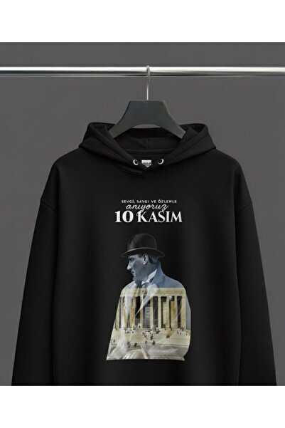 Infire clothing 10 نوفمبر هودي بتصميم خاص لأتاتورك أنيتكابير