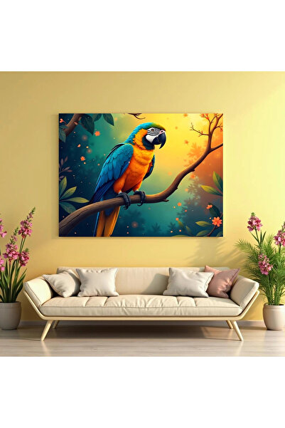 Printees Tablou - Macaw - Canvas pe șasiu