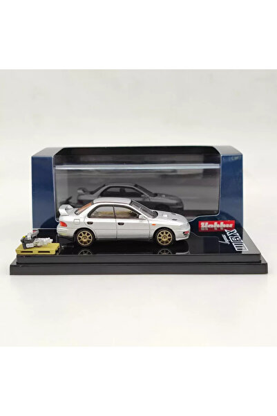 hobby japan Subaru Impreza Wrx (GC8) 1992 Silver 1:64 Model Car