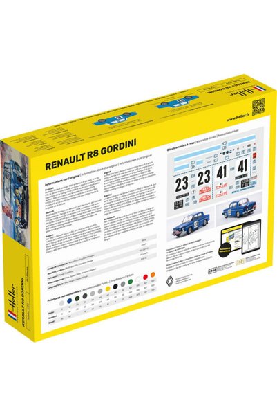 Heller Macheta auto Renault R8 Gordini, Kit de asamblat si vopsit 1:24