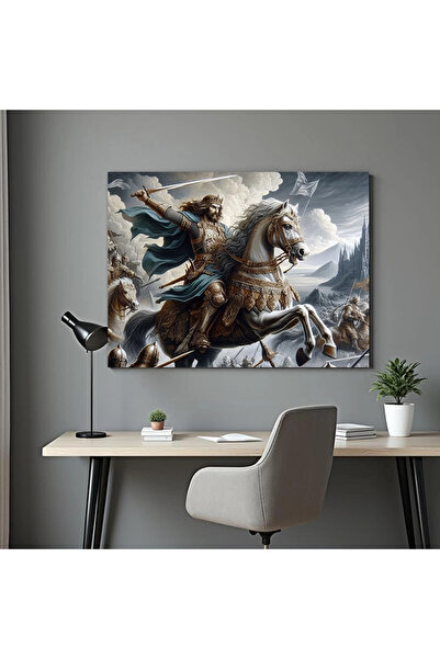 Printees Painting - A king in battle