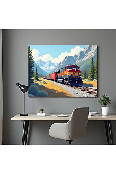 Printees Tablou - Marfar în Munți - Canvas pe șasiu - 40x30 cm