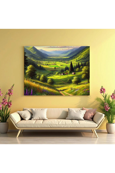 Printees Tablou - Valea Verde - Canvas pe șasiu