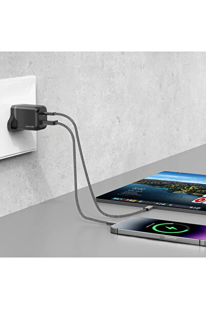 Green Lion شاحن حائط صغير الحجم للغاية من Gan بتقنية PD+QC بقوة 35 واط من C إ...