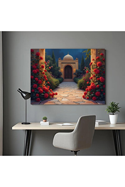 Printees Tablou - Flori la intrare - Canvas pe șasiu - 40x30 cm