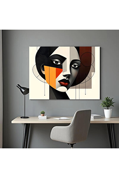 Printees Tablou - Portret abstract de femeie - Canvas pe șasiu
