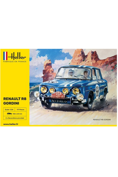 Heller Macheta auto Renault R8 Gordini, Kit de asamblat si vopsit 1:24